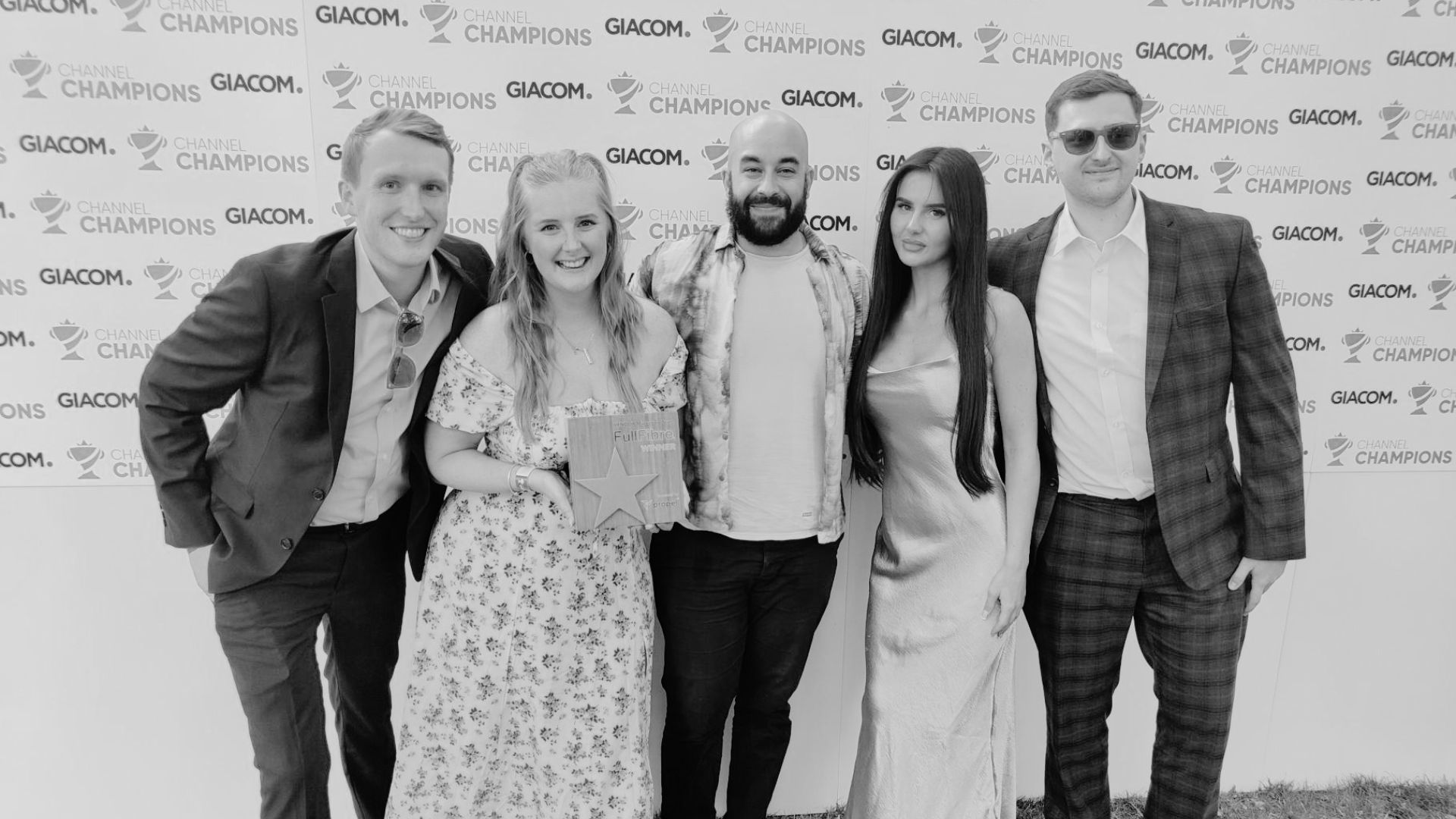 FullFibre Clinches Top Accolade as Best Vendor Marketing Team at Prestigious Channel Champions Awards